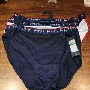 Tommy Hilfiger Sz Large Women's Panties -3 Pack -Bikini NEW W/ Tags